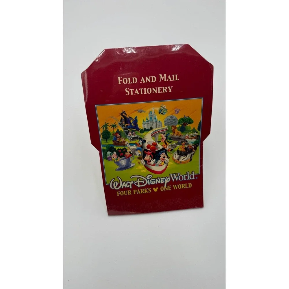 Vintage‎ Walt Disney World Fold and Mail Stationery Set -Sealed